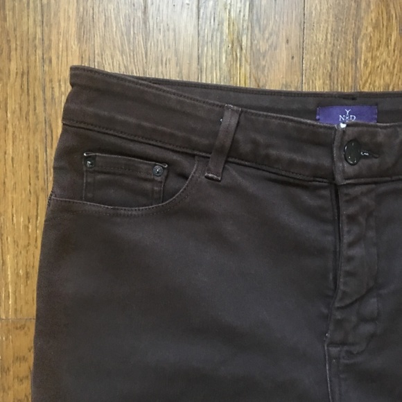 NYDJ Denim - NYDJ legging deep brown straight jeans